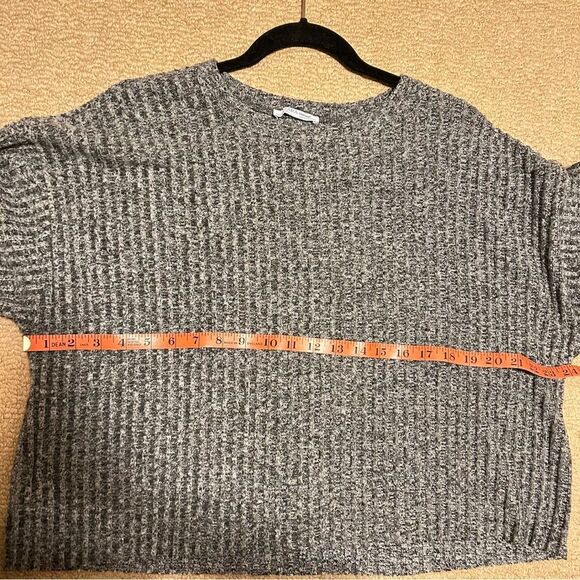 Zara Trafuluc Gray Ribbed Knit Sweater - M - Picture 9 of 12